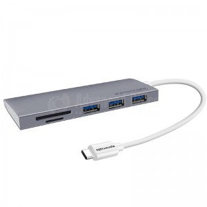 Hub PROMATE SyncHub-C3, 3 ports USB 3.1, Lecteur Carte SD/MMC et microSD, Câble USB Type-C  -  Advanced Office Algérie