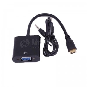 Adaptateur mini HDMI/VGA + Audio