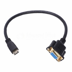 Adaptateur VGA f/ mini HDMI m