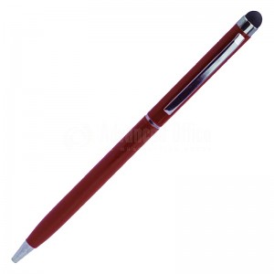 stylo rétractable à sérigraphier Rouge Bouton Stylet tête Noir