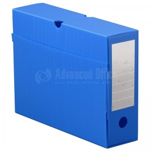 Boite d'archive CV en PP 40mm bleue  -  Advanced Office Algérie