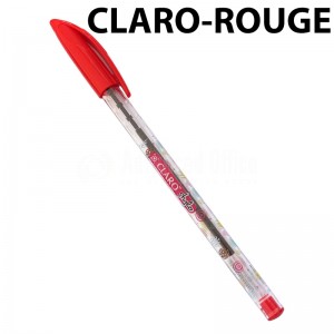 Stylo à bille CLARO Fantaisie Designe 2 Rouge CL-3047R  -  Advanced Office Algérie