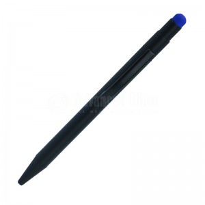 Stylo de sérigraphie rétractable  Noir, Bouton Stylet tête Bleue