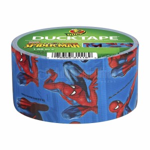 Jeu de 3 Mini rouleaux de scotch scolaire déco GOLDEN E-107 Motif Spider Man avec Mini dévidoir, Dispo. en deux couleurs