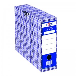 Boite d'archive en carton 800g FABS Bleu