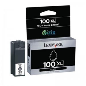 Cartouche LEXMARK N°100XL noir pour imprimantes  S305W/S405W/S505W/S605W, Pro 205/705/805/ 905