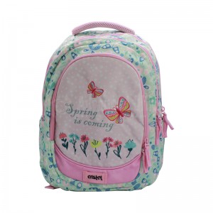 Sac à Dos Scolaire Cristal CR-3610 Triple poche Fille