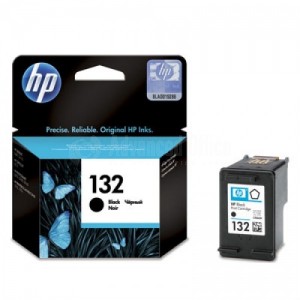 Cartouche HP 132 Noir pour Officejet 6313, Photosmart C3183/2573, Deskjet D4163/5443
