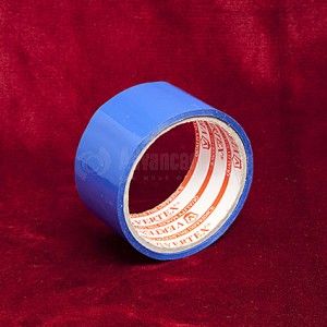Rouleau scotch d'emballage bleu VERTEX, 28 yard