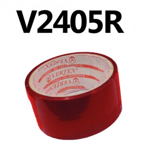 Rouleau scotch d'emballage VERTEX, rouge 28 y