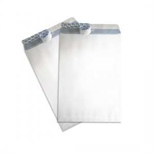 Boite de 500 Enveloppes pochette F16 A5 blanche auto adhésives 162 x 229 mm