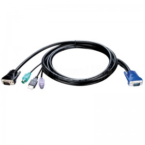 Câble Switch KVM D-LINK (1 USB+2 Ps2+ VGA) 1.8m