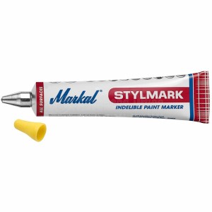 Marqueur pointe à bille en acier 3mm FIXOLID Stylmark Jaune