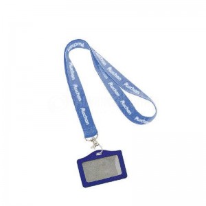 Cordon pour badge imprimable bleu