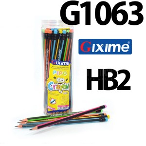 Crayon scolaire GIXIME G1063 HB2 Noir