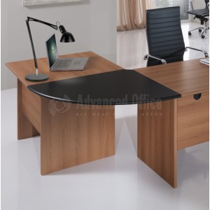 Arrondi de bureau ECOMOD/SOLE ECO 180° Made in Italy Noir