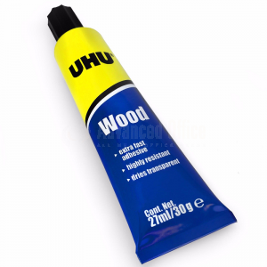 Colle tube Blanche à bois résistant UHU Wood HHR 27ml/ 30g Blister
