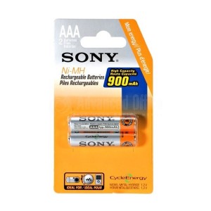 Pile Ni-MH rechargeables AAA SONY Cycle Energy 900mAh (blister de 2)