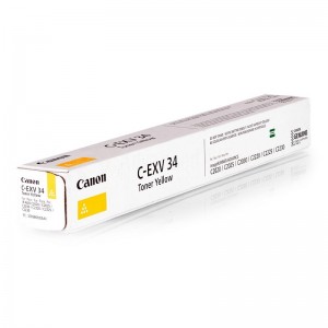 Toner CANON C-EXV34 Yellow pour IR-C2020/C2030/C2230/C2025/C2225/C2220