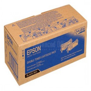 Pack de 2 toner EPSON Noir pour C2900 