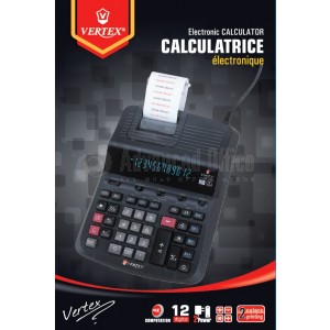 Calculatrice VERTEX à ruban 12 Chiffres