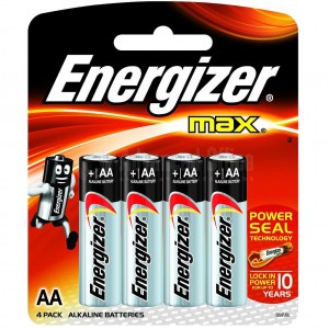 Jeu de 4 piles alcalines ENERGIZER LR6 AA