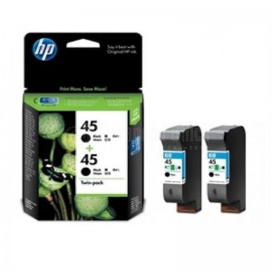 Pack de 2 cartouches HP 45 Noir pour Deskjet 1125/1100/1280/1600
