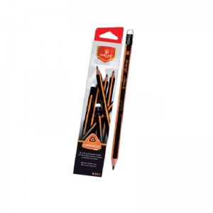 Crayon Noir VERTEX avec gomme