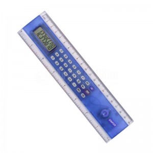 Réglette calculatrice 20 cm plastique Bleu