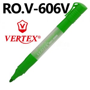 Marqueur rechargeable pour tableau blanc VERTEX Vert rond