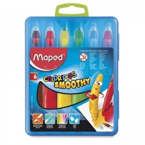 Boite de 6 Stylos Gel Couleurs MAPED Color'Peps