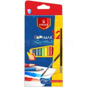 Boite de 12 Crayons couleur VERTEX VS-0452, GM