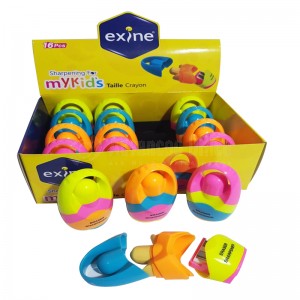 Taille crayon avec Gomme écolier EXINE IS06 028 Eraser For MyKid's, avec réservoir, Métallisée