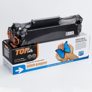 Toner QUADRICOLOR Compatible 35A Noir pour imprimantes HP CB435A/CB436A/CE285A/CE278A
