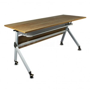 Table pliante TIMGAD 1.40 x 0.60m à roulettes avec casier