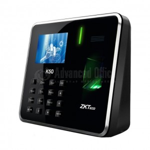 Terminal de pointage Biométrique à l'empreinte digitale ZKTECO K50 ID, RFID, TCP/IP, USB HOST