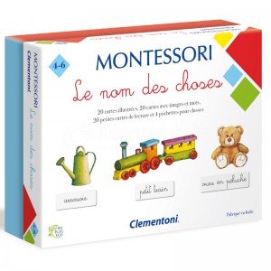 Jeu éducatif CLEMENTONI Montessori La nomenclature, Les non des choses, 4-6 ans