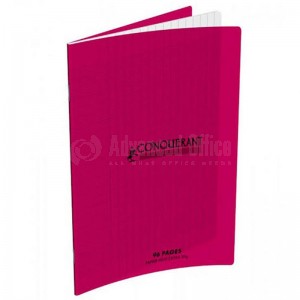 Cahier Pique CONQUERANT Séyès 96 pages A4 90g couverture en polypropylène Rose