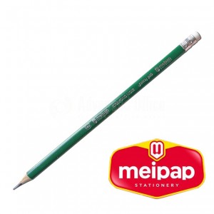 Crayon Noir écolier MEIPAP ME2405, triangulaire avec gomme