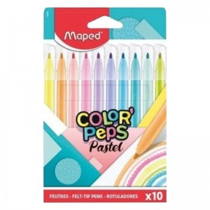 Pochette de 10 Feutres MAPED Color'Peps Pastel