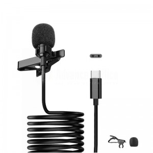 Microphone Cravate UN-203 Anti-Bruit 1.5M pour USB Type-c