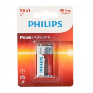 Pile PHILIPS 6LR61/ 9V Power Alkaline B1