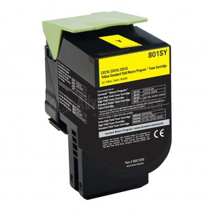 Toner compatible LEXMARK yellow pour imprimantes CX310