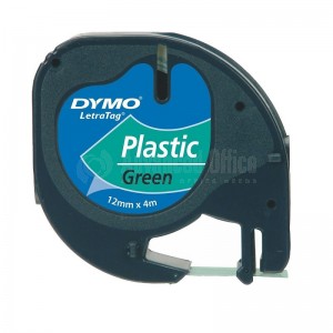 Recharge DYMO LetraTag plastique vert 91224