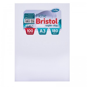 Paquet de 100 fiches Bristol EXCELLES Uni A3 180g