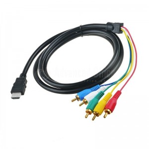 Câble HDMI/5 RCA