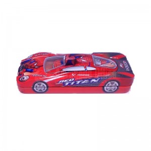 image.Trousse Scolaire Métallique GOLDEN Red Titan motorized Forme Voiture Motif Spider Man inclus tableau de multiplication + mini trousse métallique  -  Advanced Office