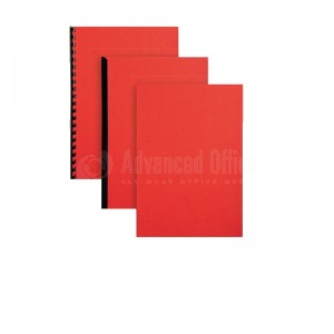 Rame de papier grain de cuir 100 Couverture pour relieur Rouge - Advanced office