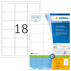 Rame autocollants HERMA 1800 étiquettes