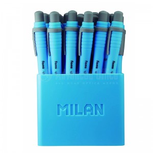 image. Stylo à bille MILAN Sway Finetouch Rétractable Bleu  -  Advanced Office